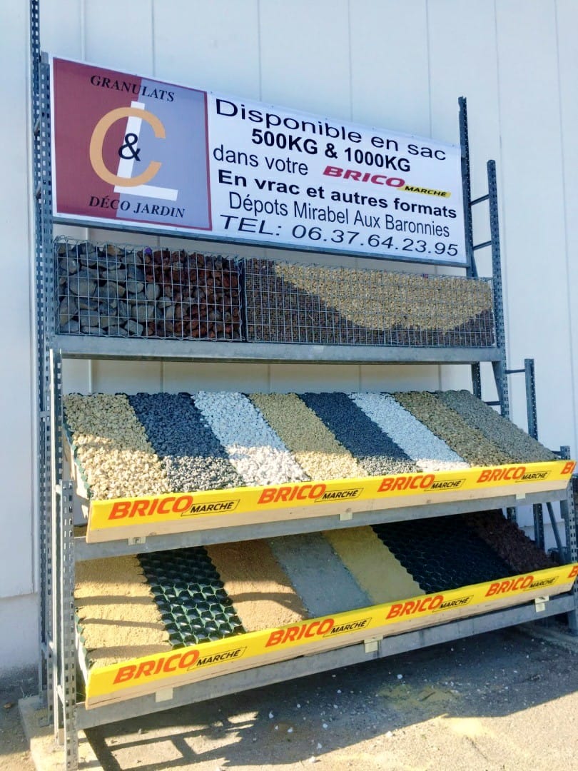 Vente de granulats et déco jardin dans le Vaucluse